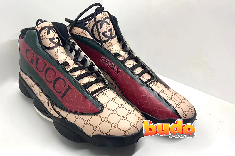 Review images Gucci brown premium luxury brand fashion limited bedding set home decor