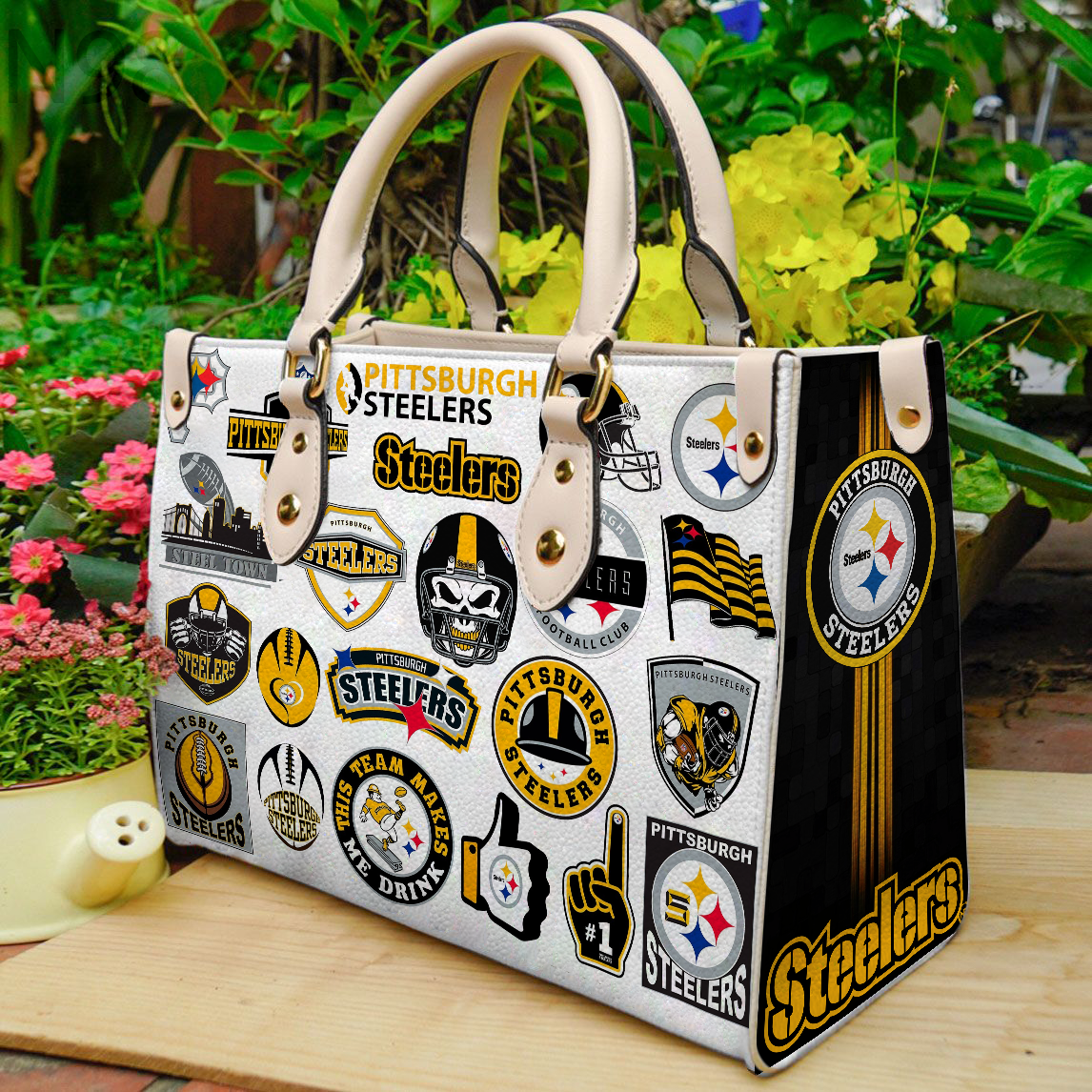 Pittsburgh steelers 1 luxury handbag leather bag for women