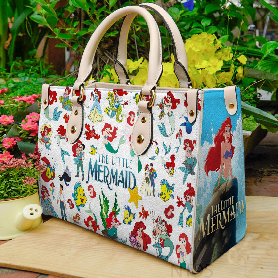 Little mermaid luxury handbag leather bag for women