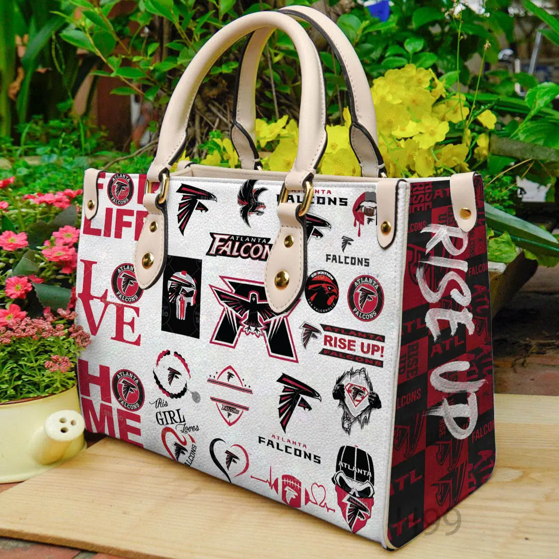 Atlanta falcons 2 luxury handbag leather bag for women