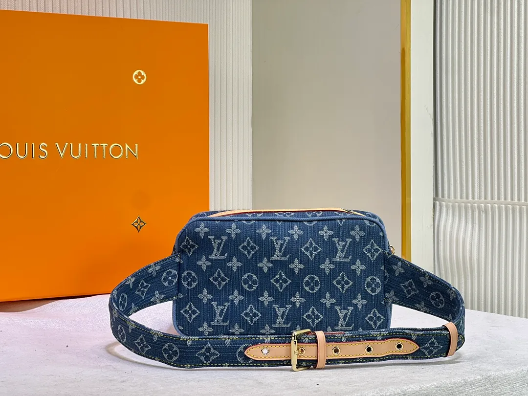 Louis Vuitton Monogram Denim Blue Bumbag 