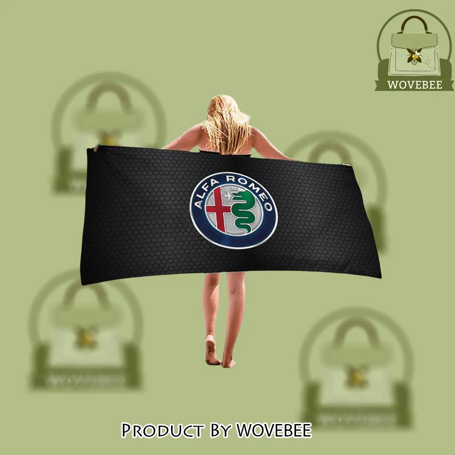 Alfa romeo soft cotton bath large beach towel for women - wvb-bt-554004