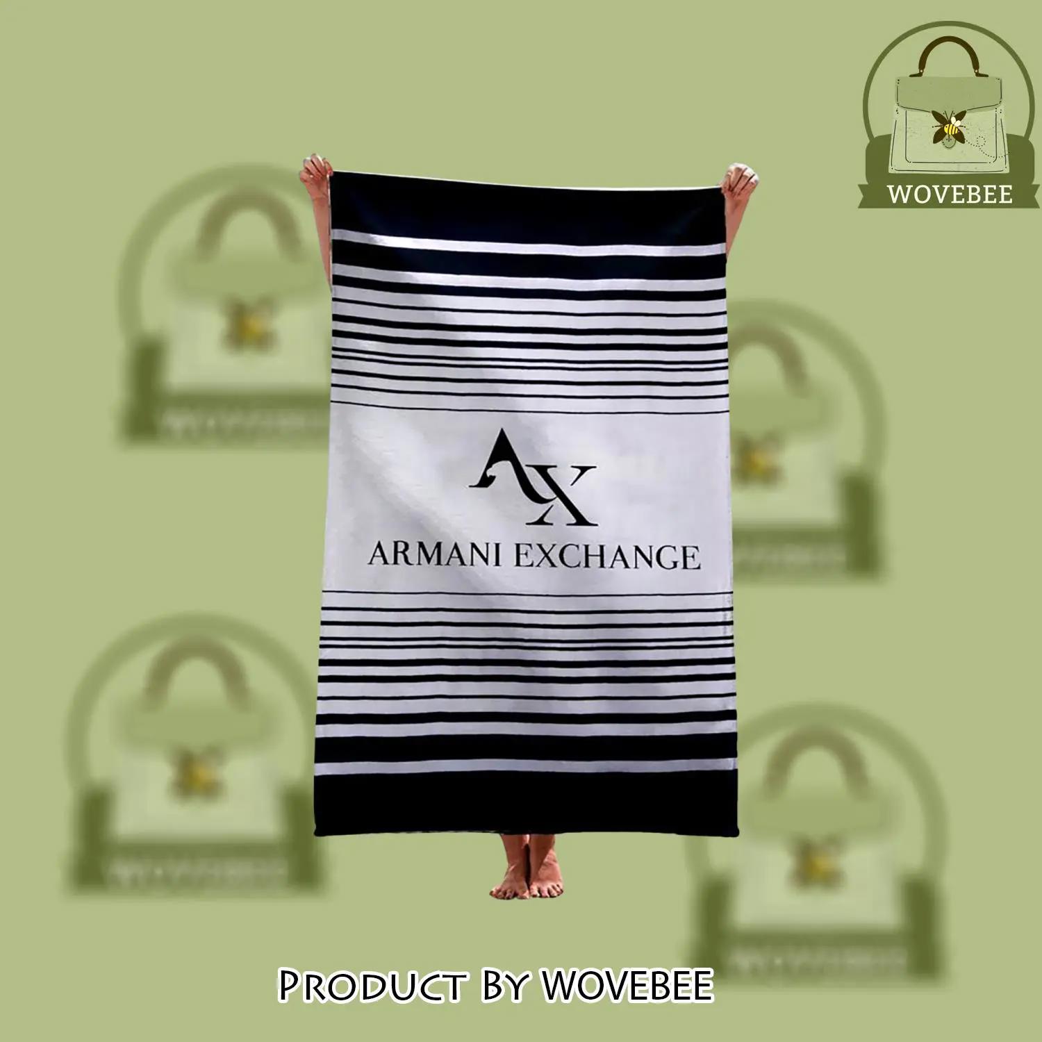 Armani exchange soft cotton bath large beach towel for women - wvb-bt-238900