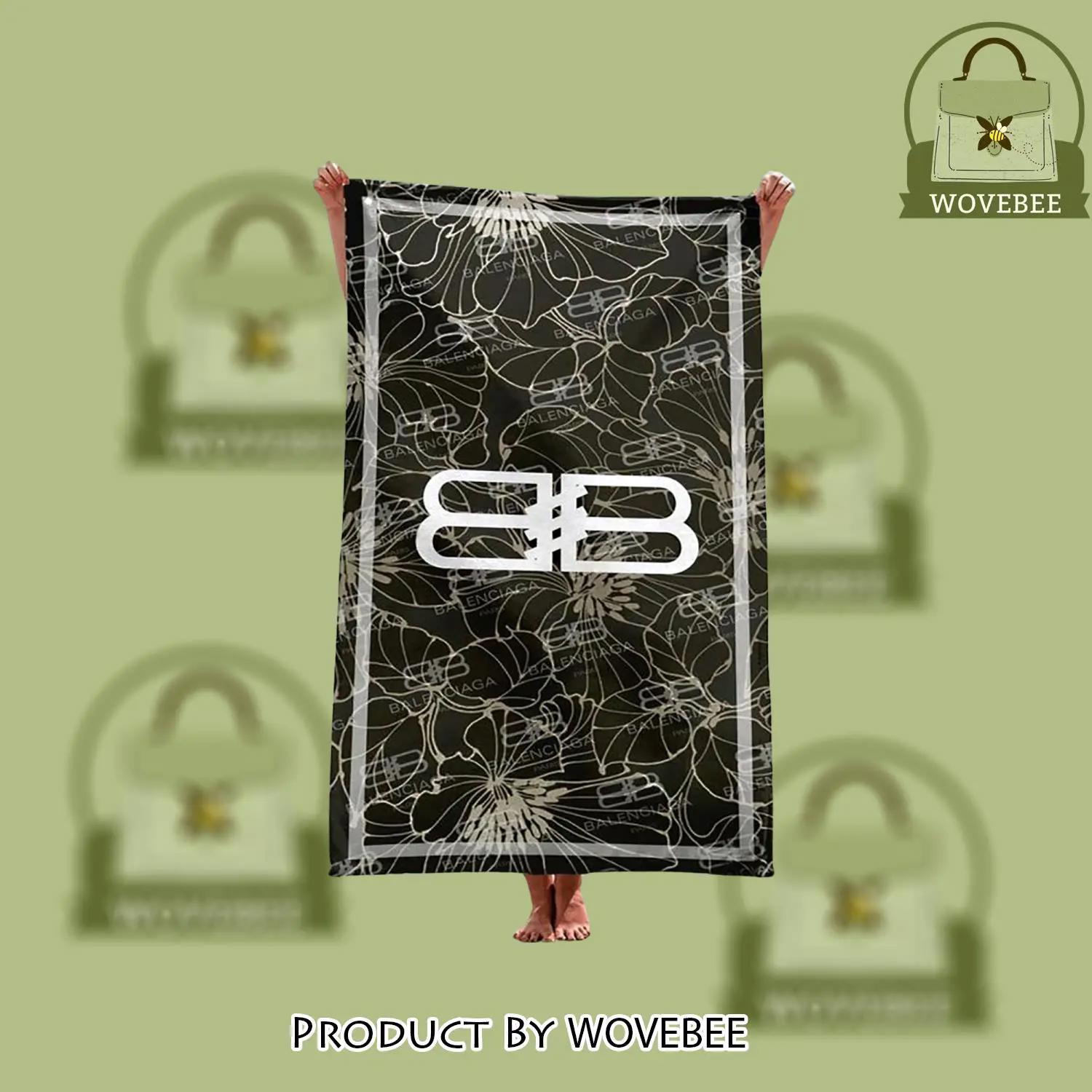 Balenciaga soft cotton bath large beach towel for women - wvb-bt-113244