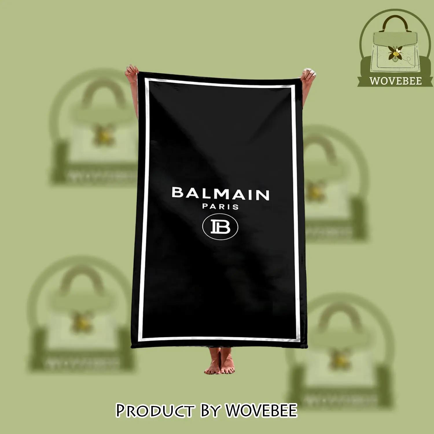 Balmain soft cotton bath large beach towel for women - wvb-bt-223336