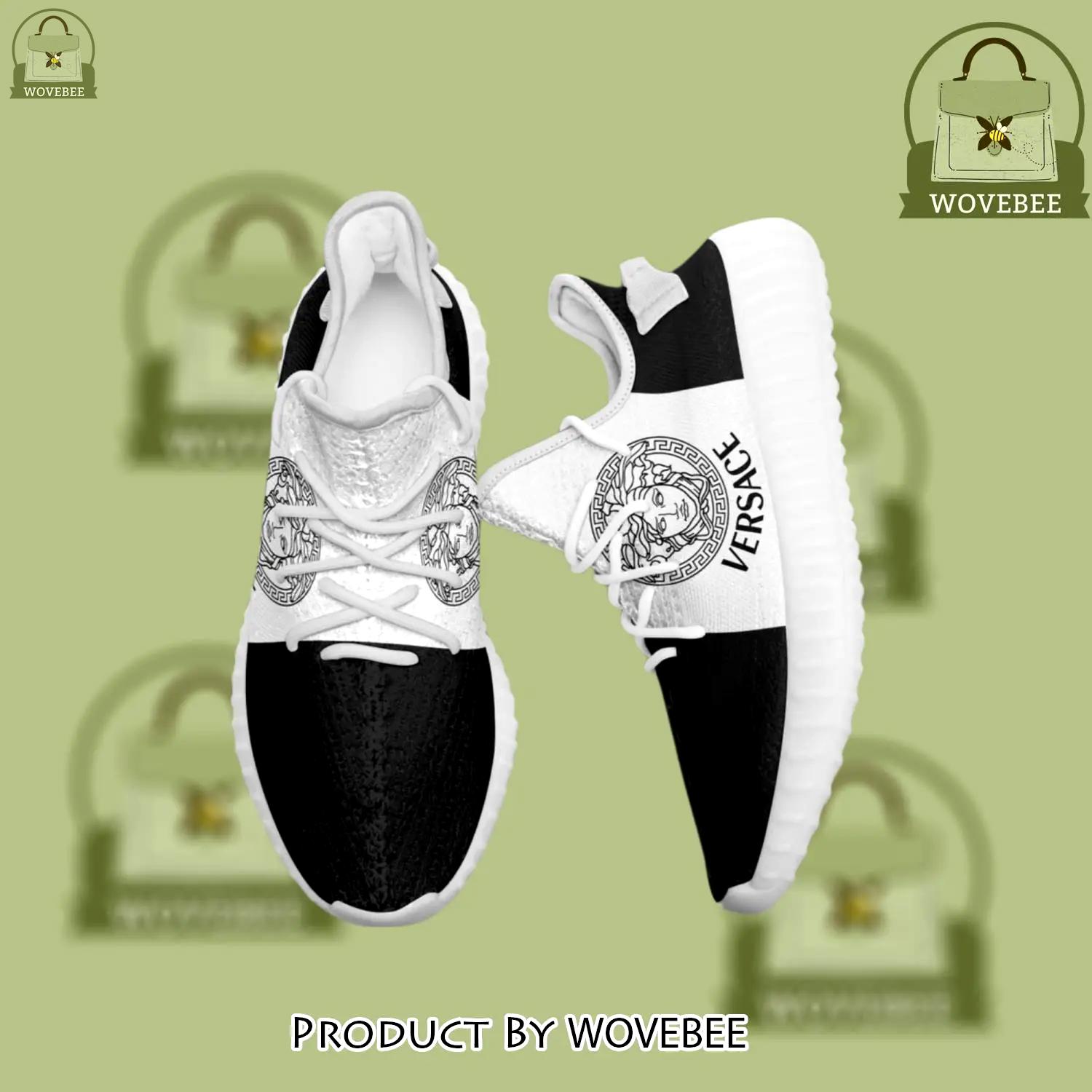 Buy gianni versace black white yeezy boost shoes sport sneakers best for men women 56 yzes - wvb-ys-394971