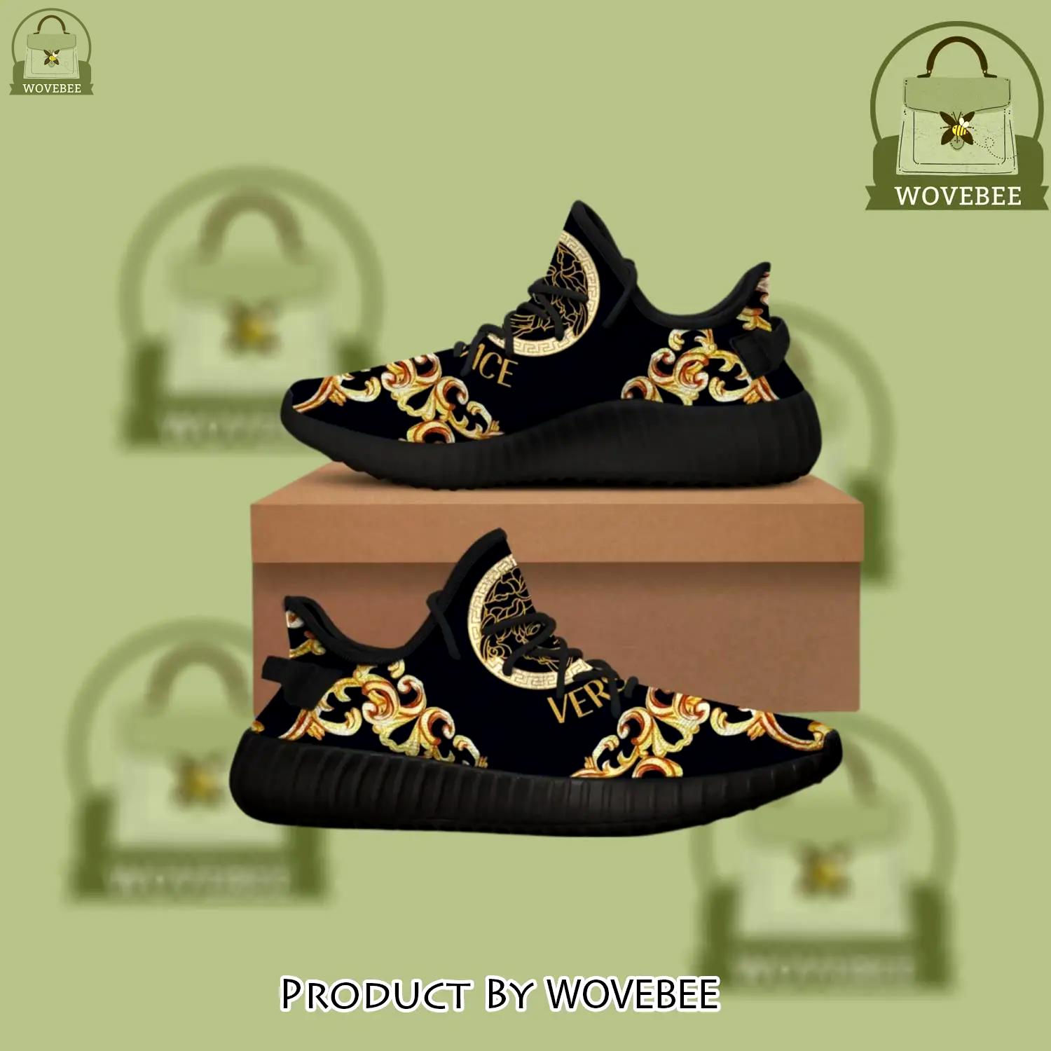 Buy gianni versace black yeezy boost shoes sport sneakers best for men women 63 yzes - wvb-ys-760782