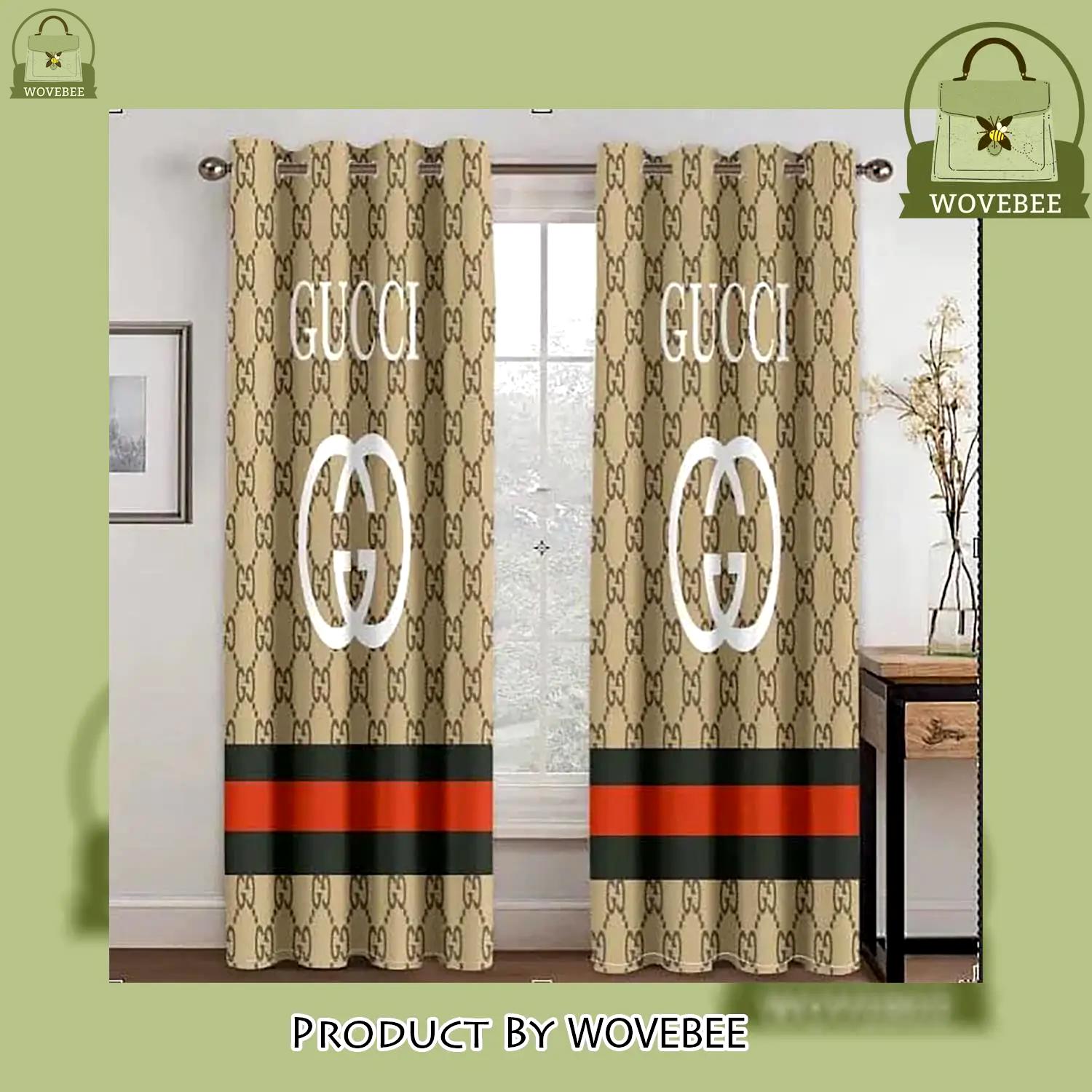 Gucci gold hot luxury window curtain curtain for child bedroom living room home decoration - wvb-wc-397750