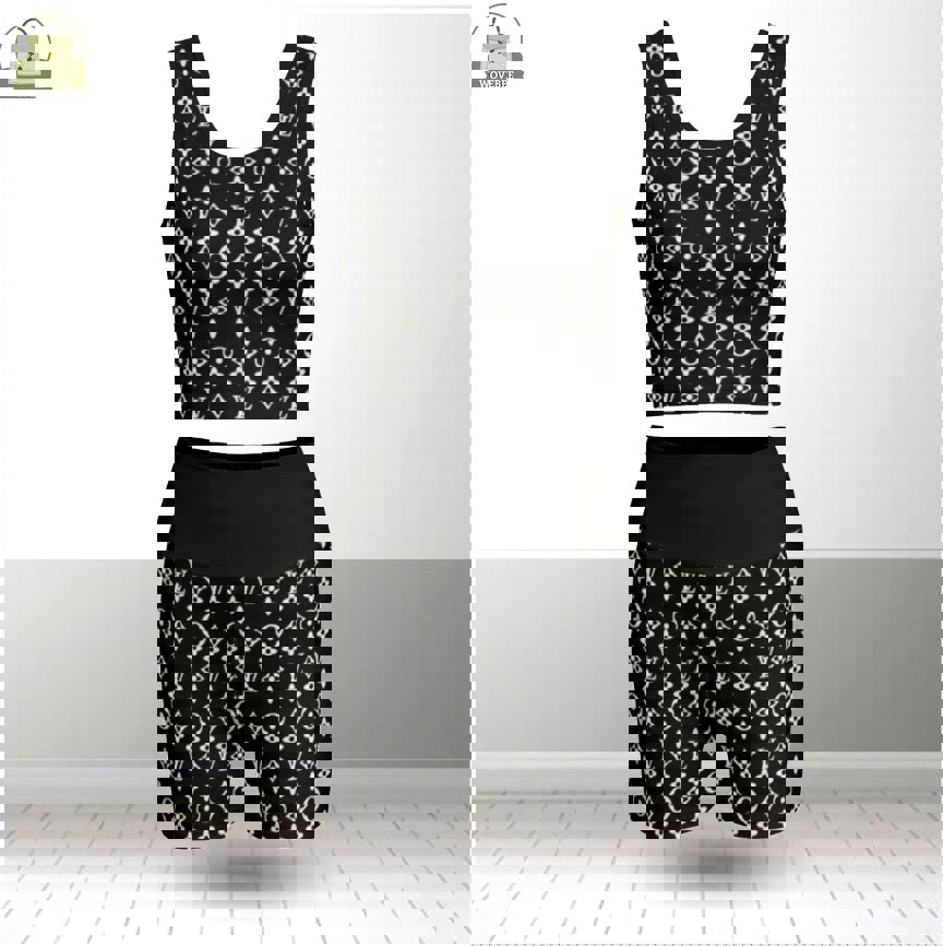 Louis vuitton summer women sport bra yoga set running outfit sby1003