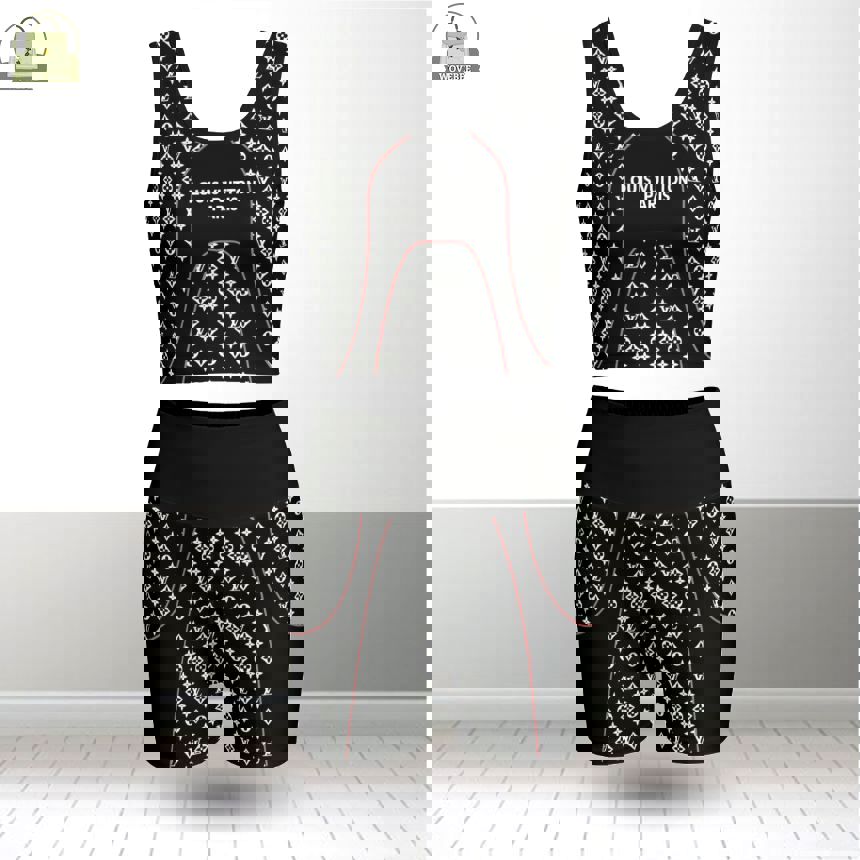 Louis vuitton summer women sport bra yoga set running outfit sby1005