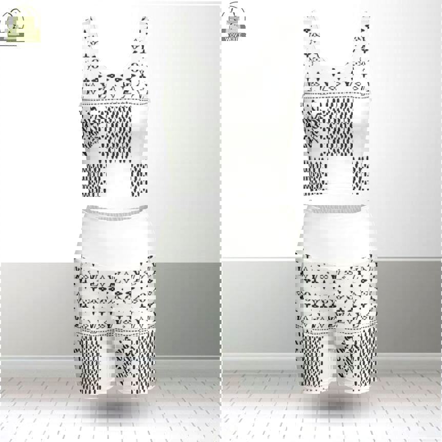 Louis vuitton summer women sport bra yoga set running outfit sby1011