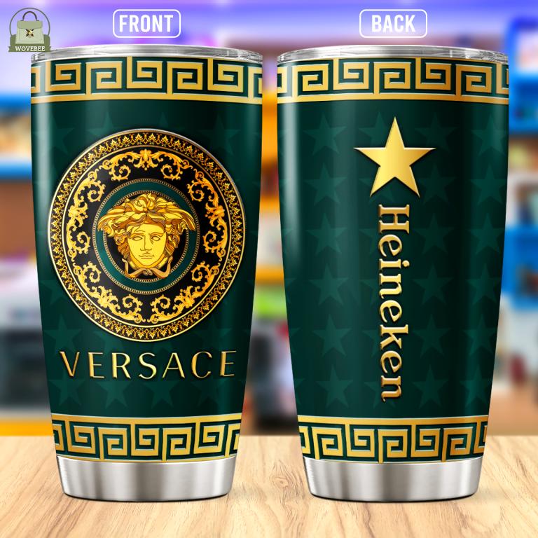 Versace heineken stainless steel tumbler 20oz/30oz