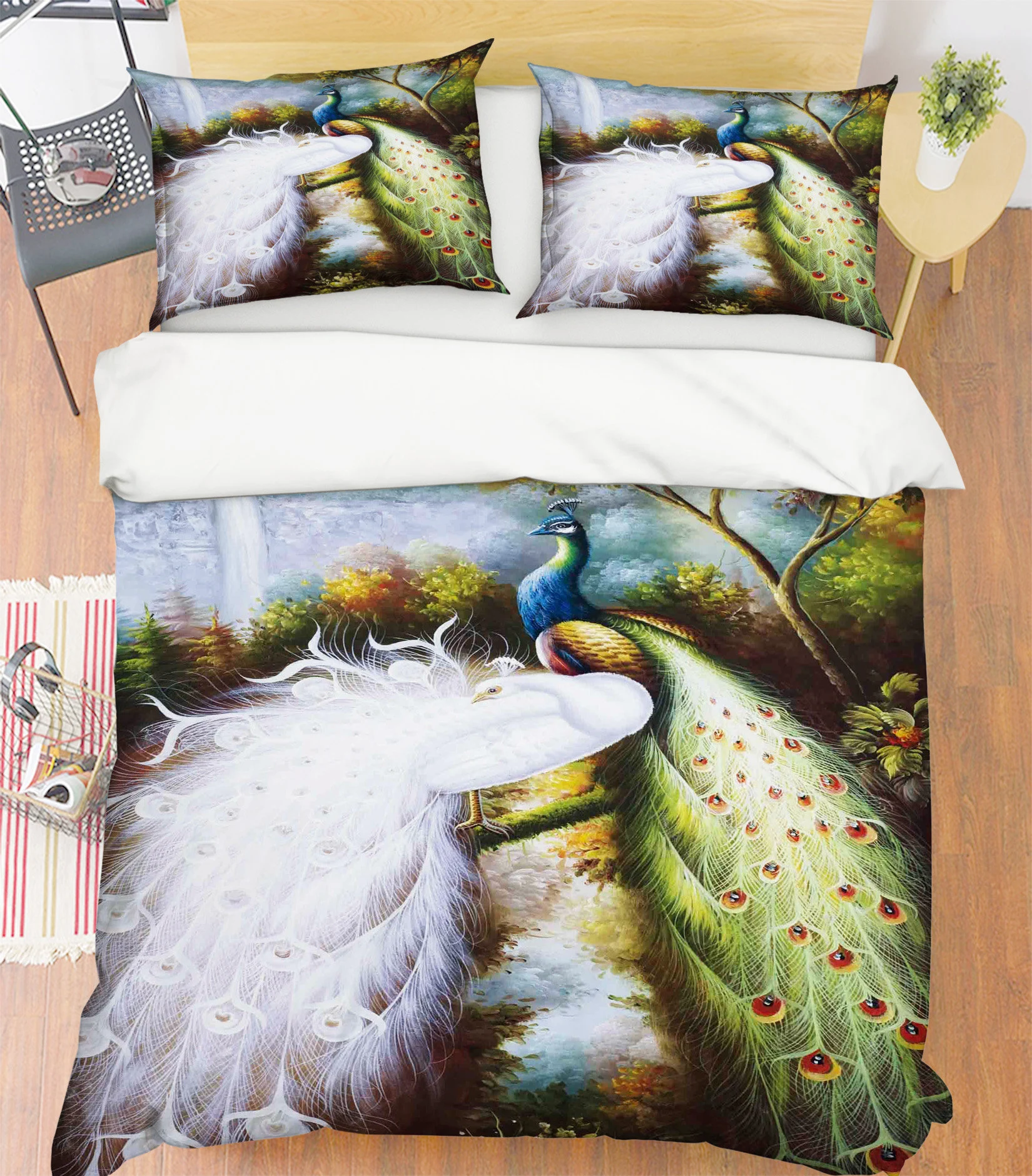 3d two peacocks   mmm146 duvet cover bedding set quilt cover quilt duvet cover