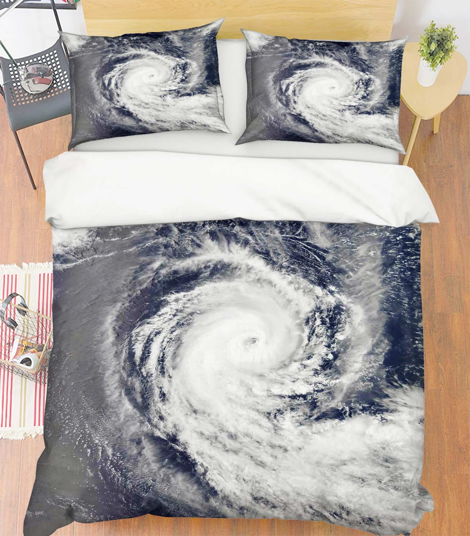 3d white-gray tornado mmm142 duvet cover bedding set quilt cover quilt duvet cover