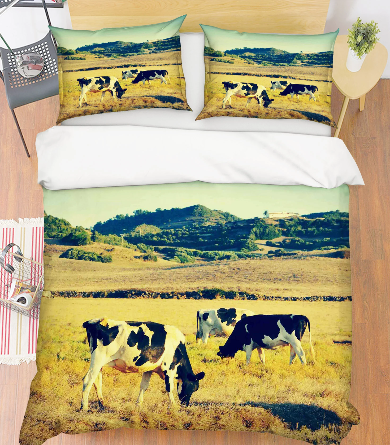 3d yellow cow  mmm137 duvet cover bedding set quilt cover quilt duvet cover