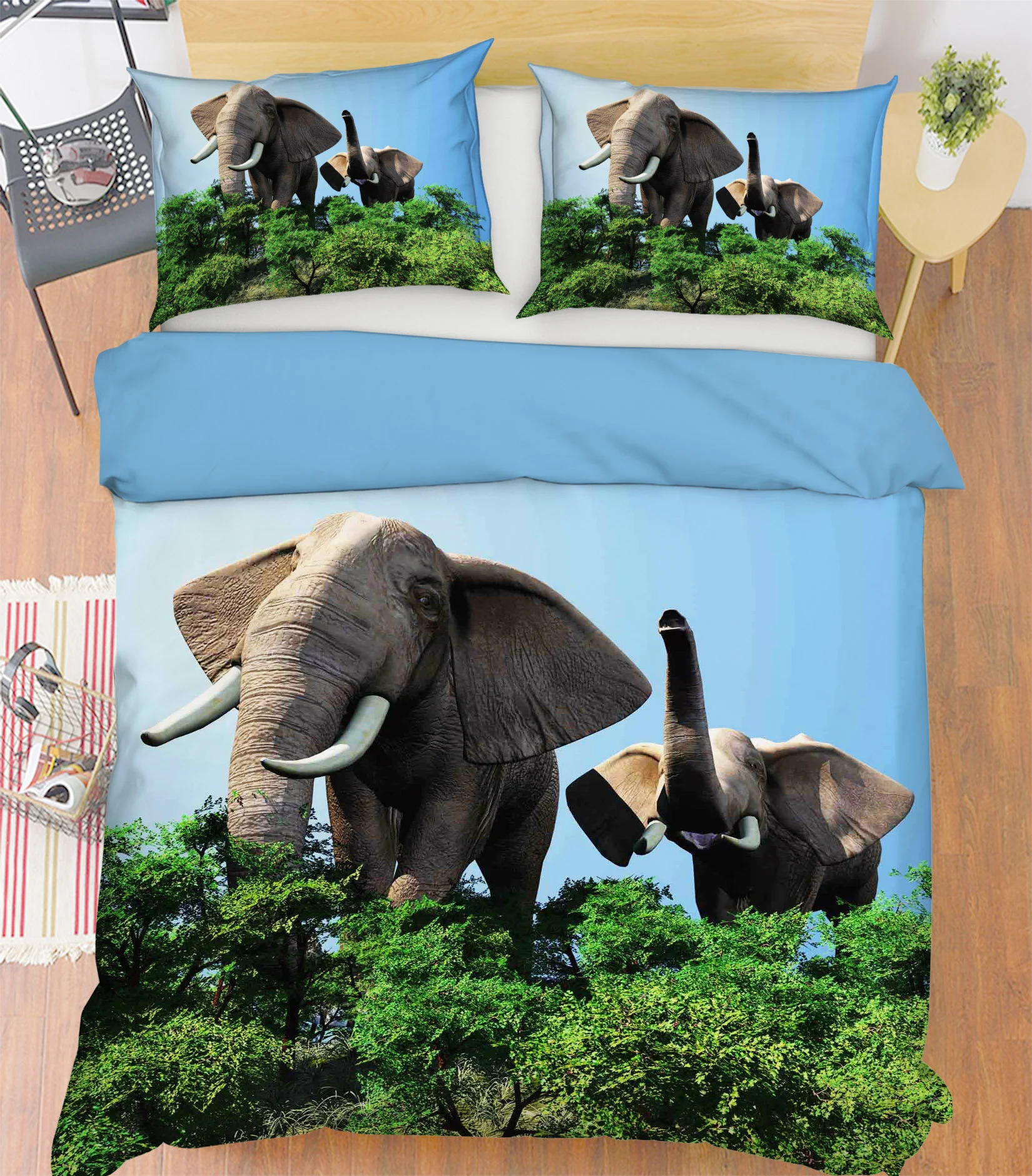 3d green elephant mmm135 duvet cover bedding set quilt cover quilt duvet cover