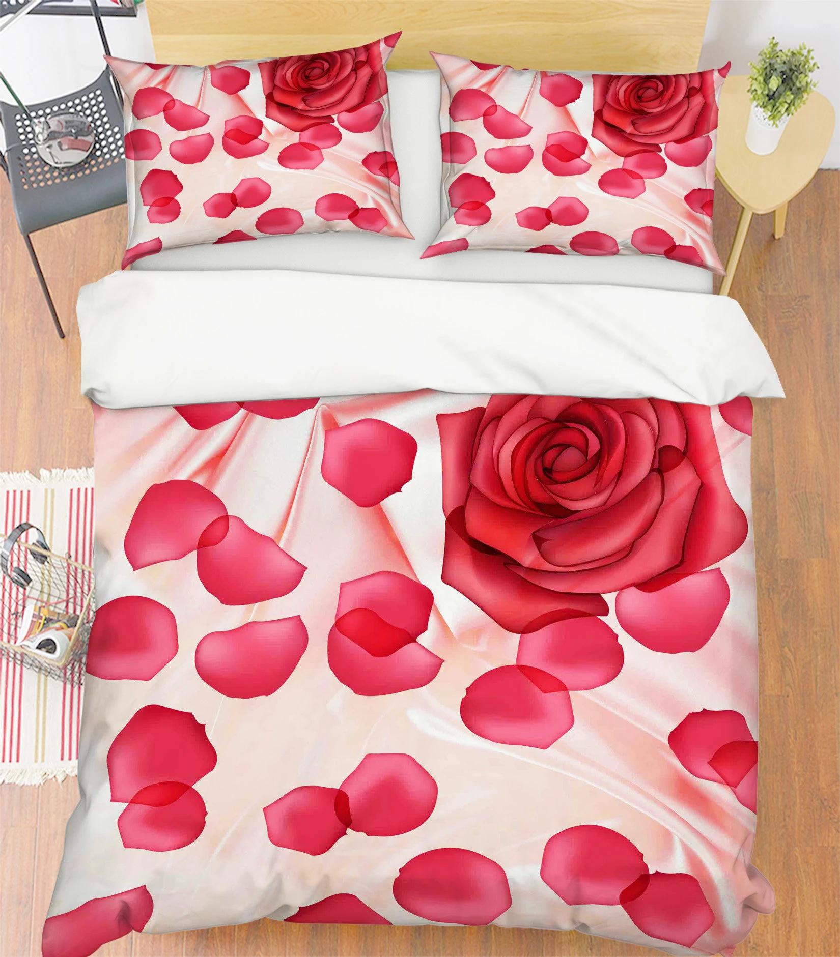 3d pink rose mmm130 duvet cover bedding set quilt cover quilt duvet cover