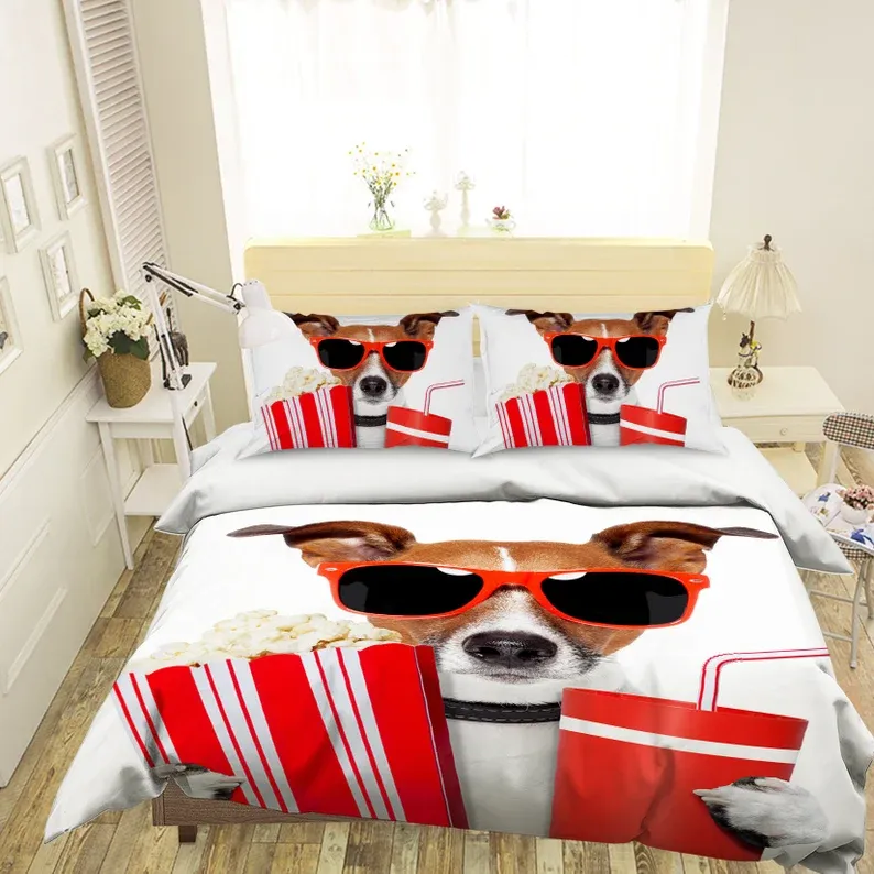 3D Dog bedding sets duvet cover bedroom sets bed set bedding home decorations