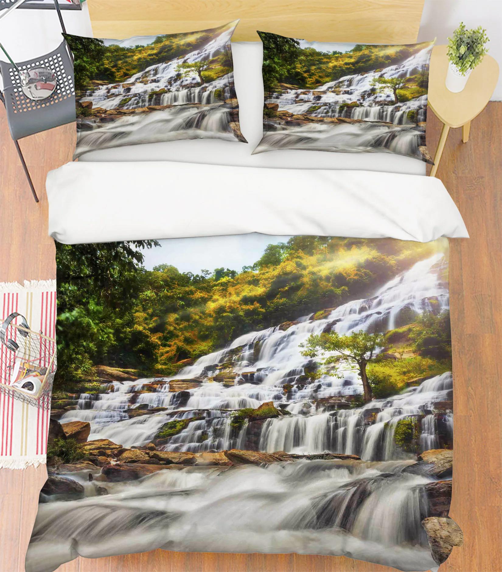 3d great waterfall  mmm107 duvet cover bedding set quilt cover quilt duvet cover