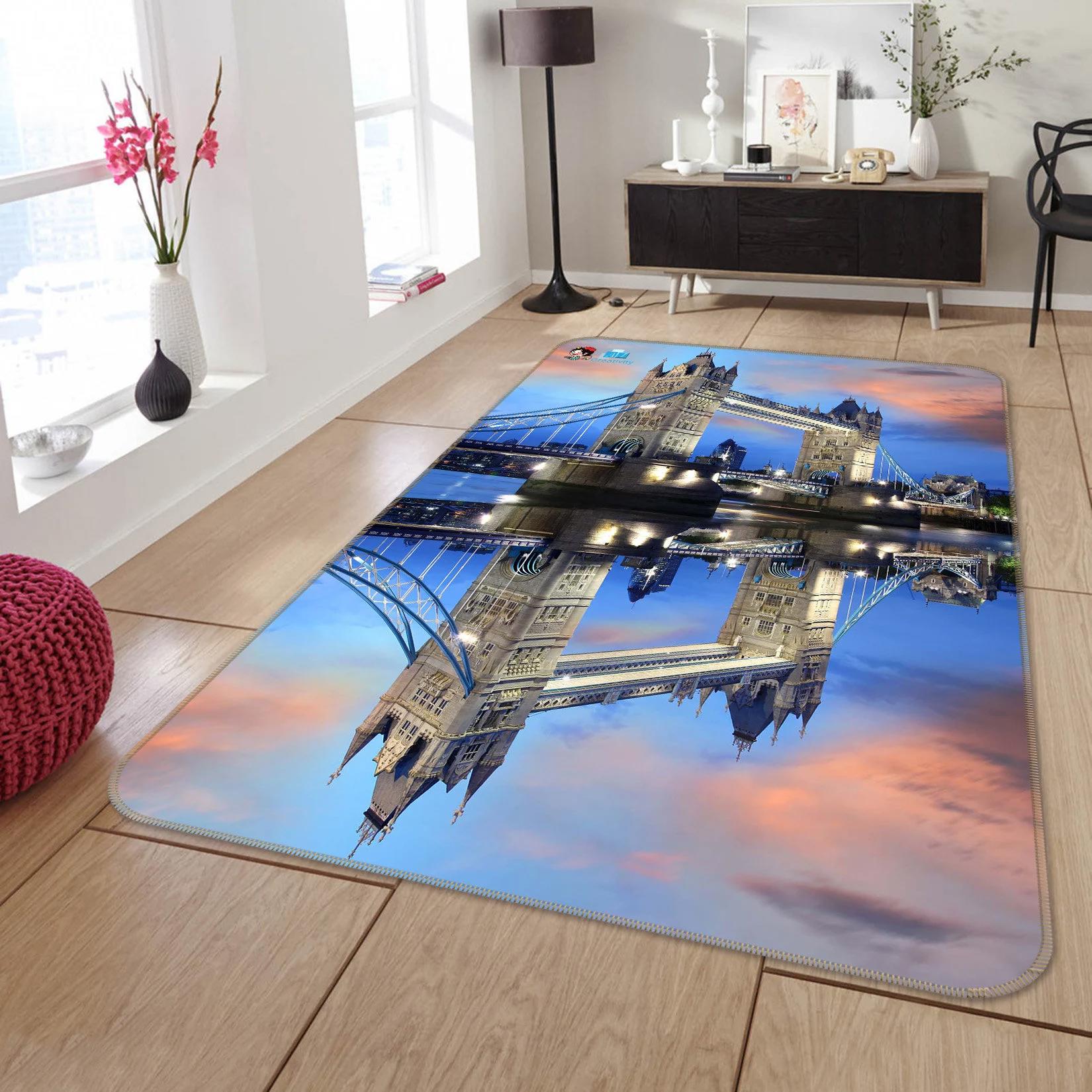 3d london bridge fff683 floor non slip rug room