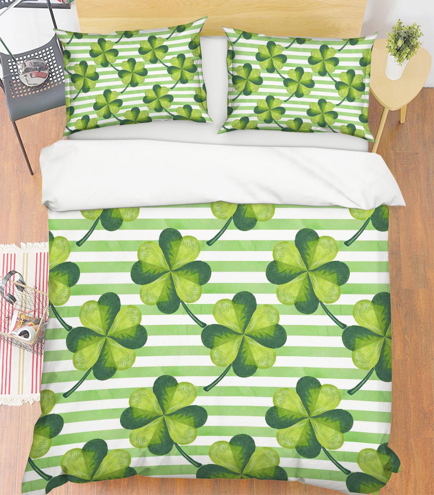 3d striped clover mmm120 duvet cover bedding set quilt cover quilt duvet cover