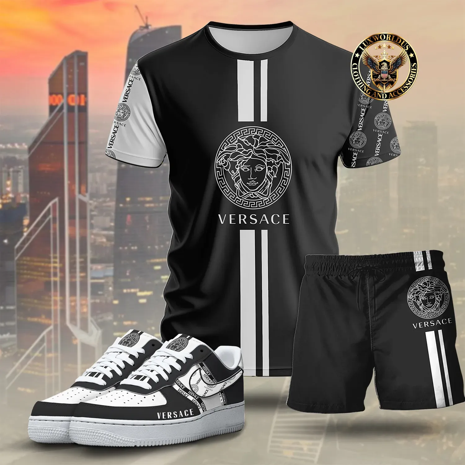 Versace T-Shirt & Short x AF1 Sneaker 2024