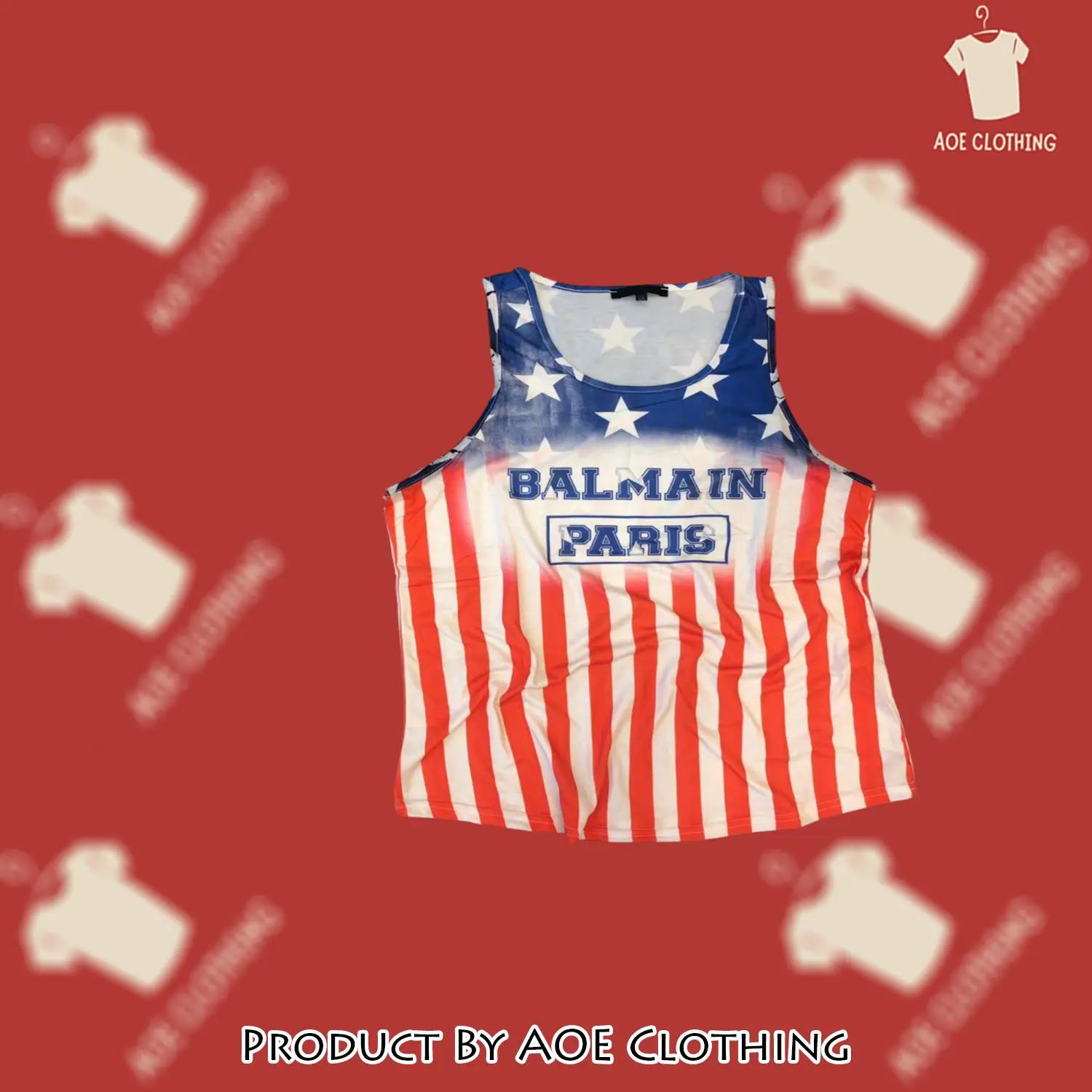 Balmain luxury tank top for men aoettfm26210339