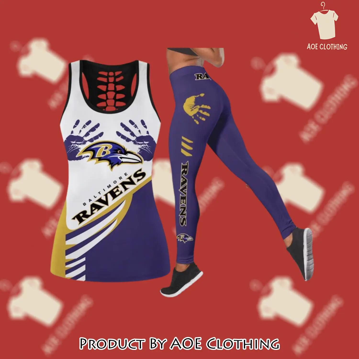 Baltimore ravens tank top leggings luxury brand clothing clothes outfit gym for women - aoe-ttl-323629