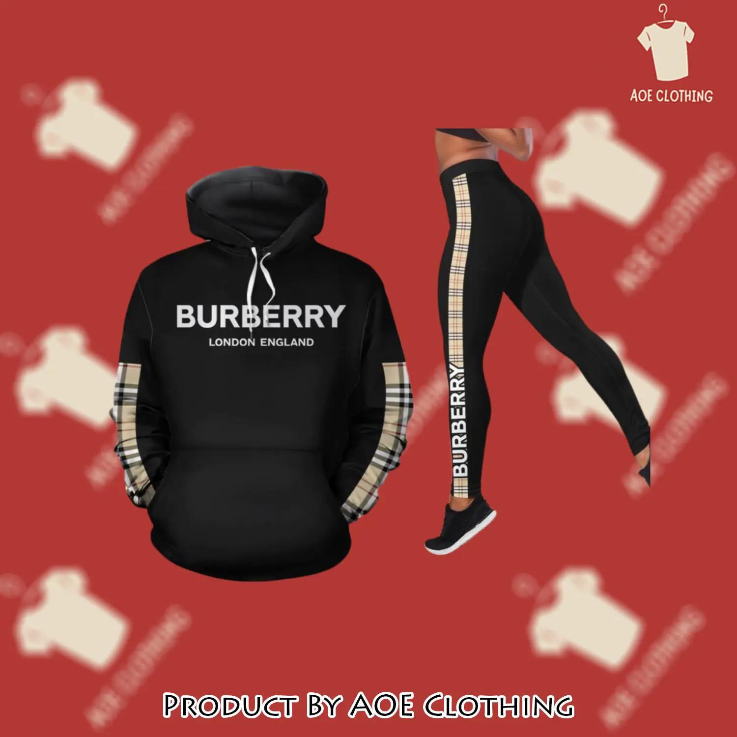 Burberry hoodie leggings luxury brand clothing clothes outfit for women