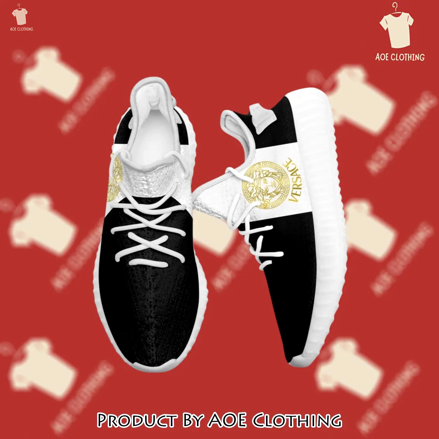 Buy gianni versace black white yeezy boost shoes sport sneakers best for men women 45 yzes - aoe-ys-567830