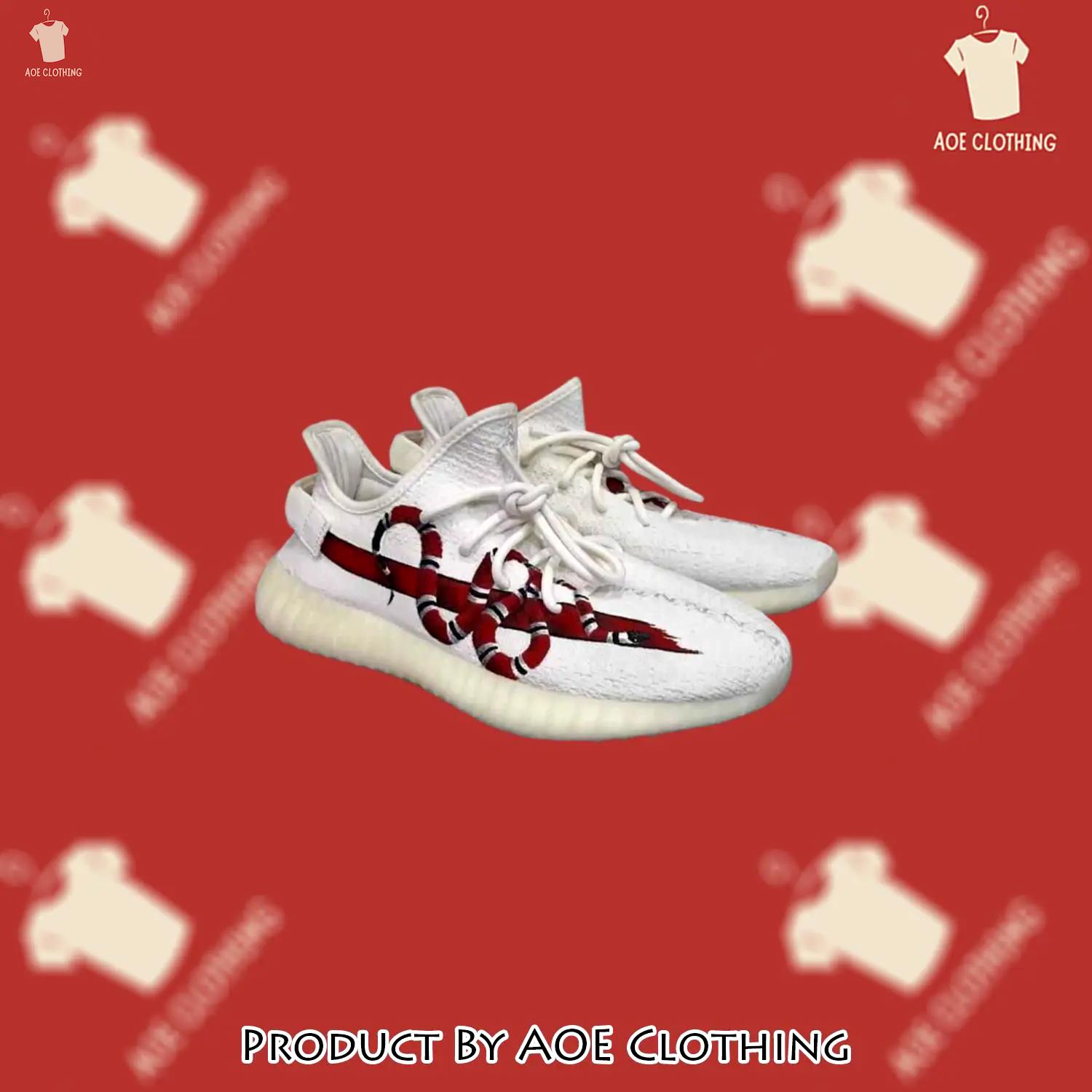 Buy gucci red snake yeezy boost shoes sport sneakers best gifts for men women 138 yzes - aoe-ys-967191