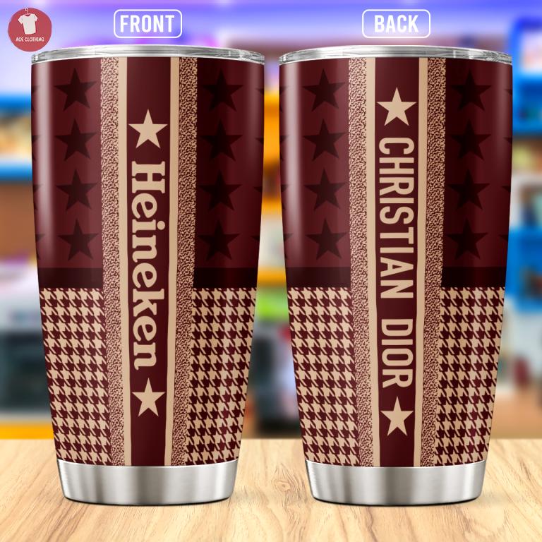 Dior heineken stainless steel tumbler 20oz/30oz