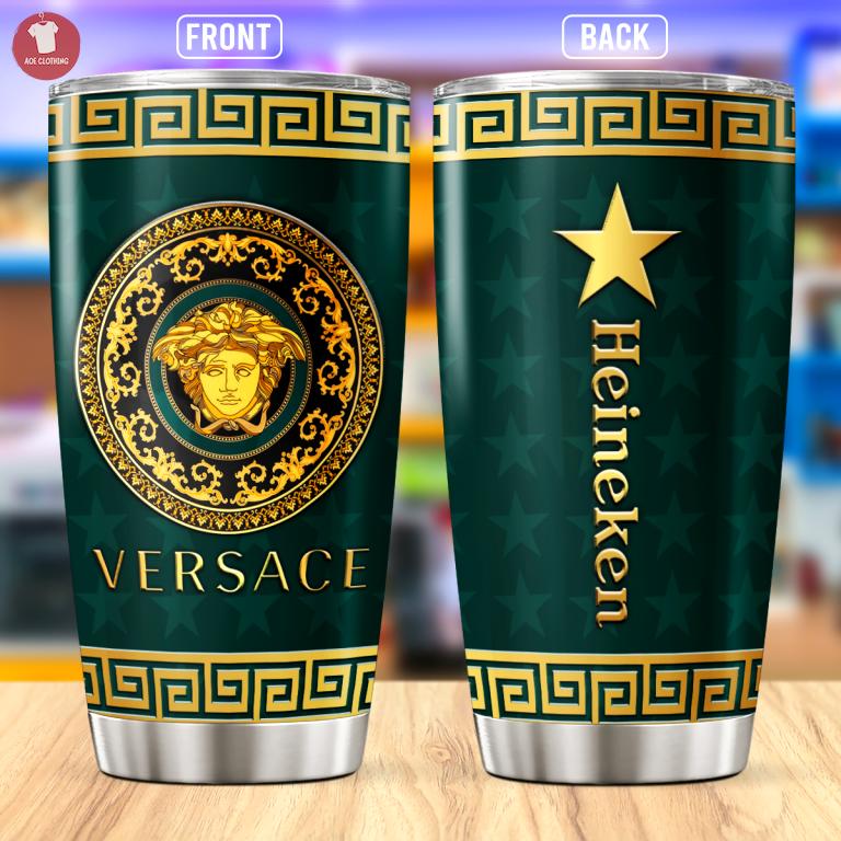 Versace heineken stainless steel tumbler 20oz/30oz