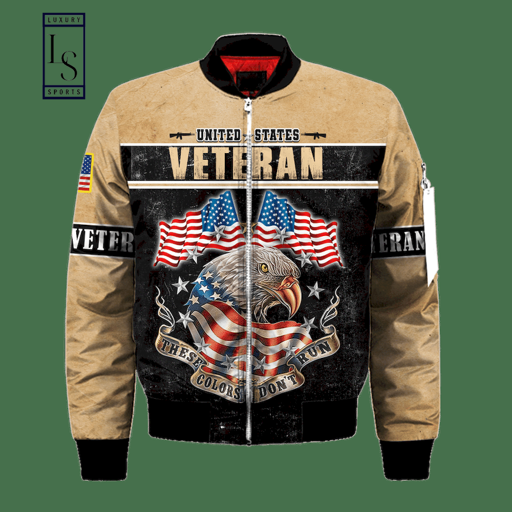 Us veteran these color don’t run bomber jacket luxury brand clothing
