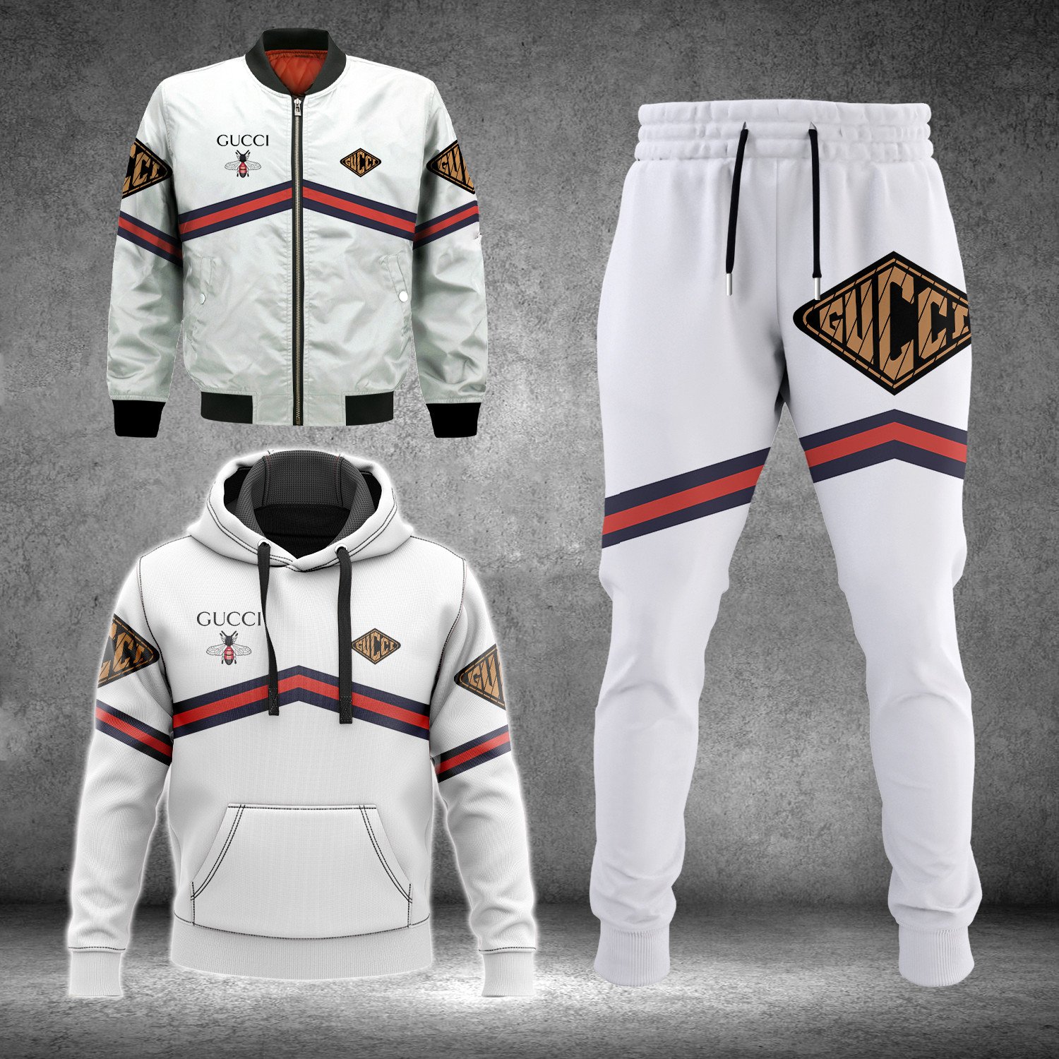 Gucci bee jacket hoodie sweatpants pants luxury brand clothing clothes type 44 hoodie outfit ideals for men and women