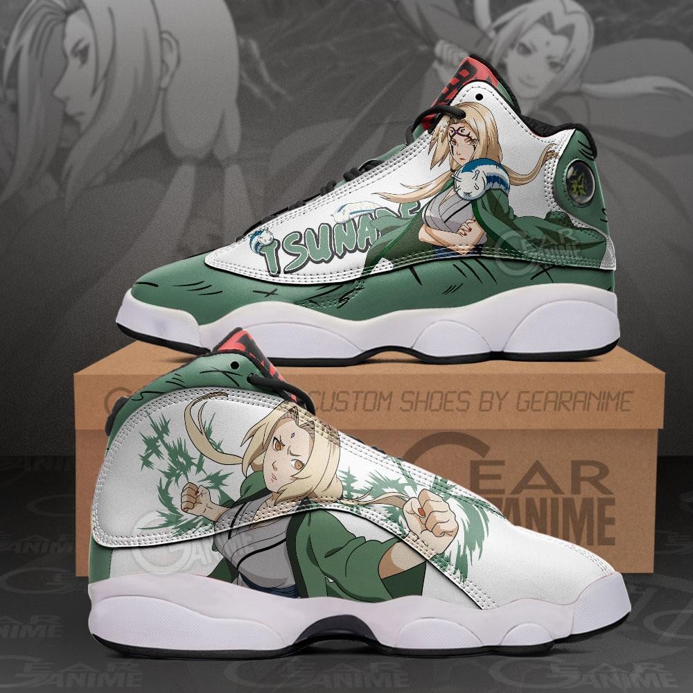 Tsunade jordan 13 sneakers custom anime shoes