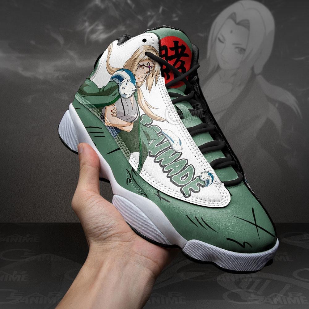 Tsunade jordan 13 sneakers custom anime shoes