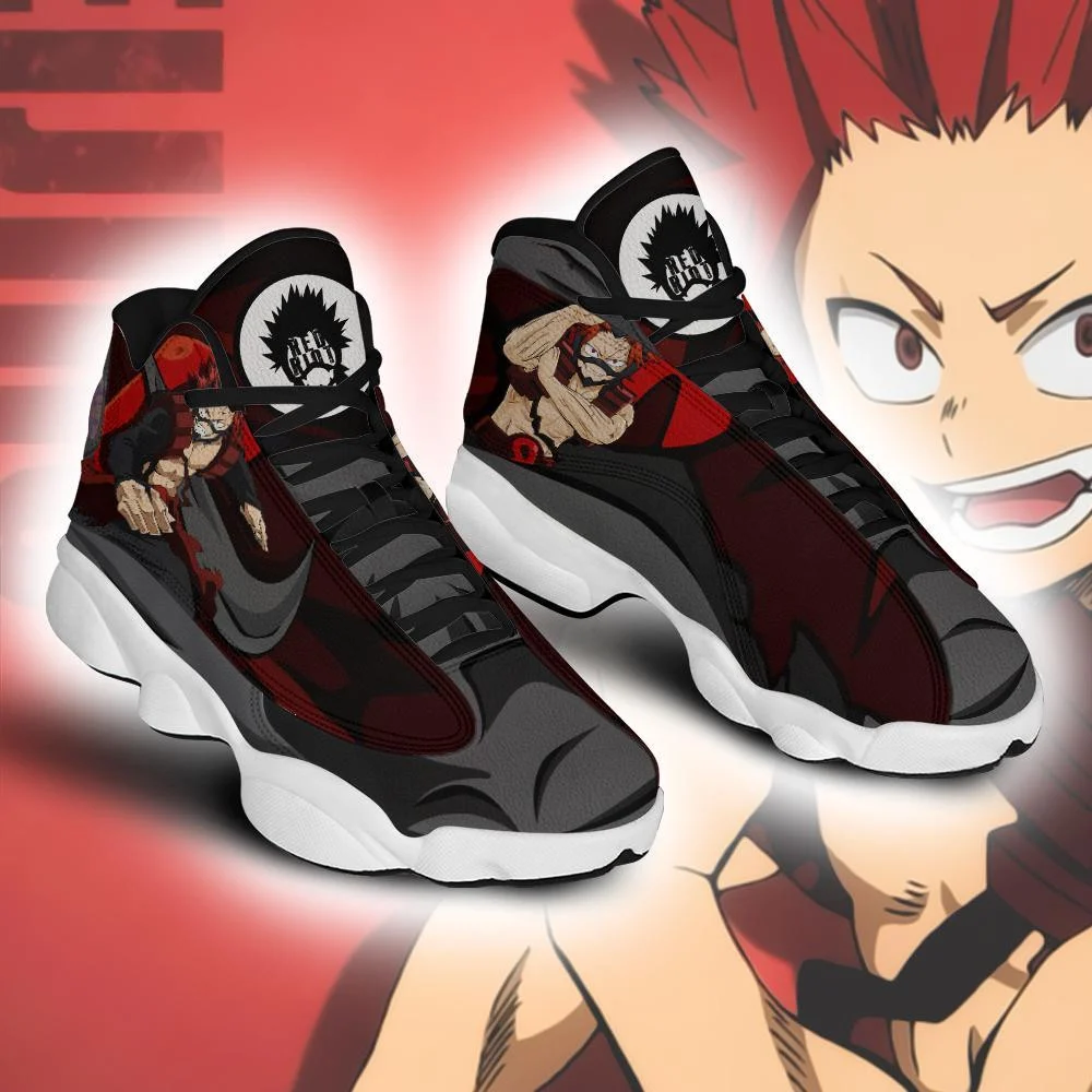 Bnha eijirou kirishima jordan 13 sneakers custom anime my hero academia shoes