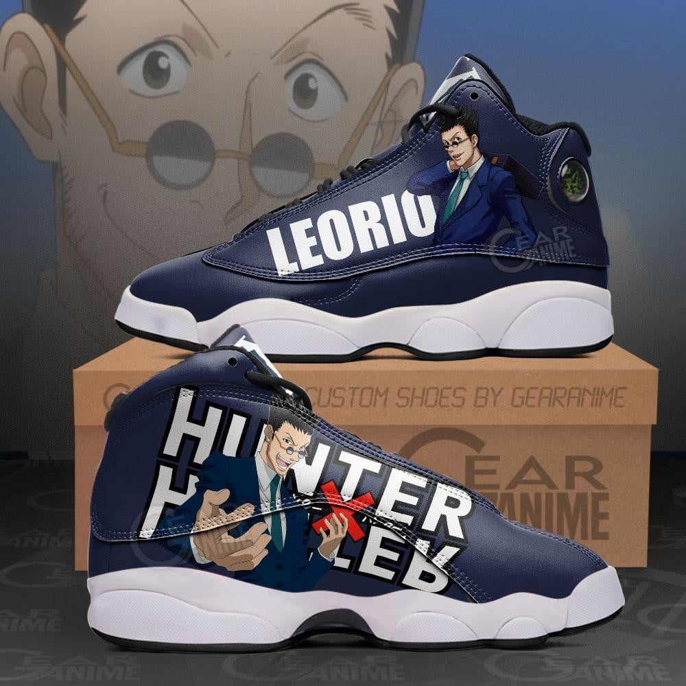 Leorio jordan 13 sneakers custom anime hunter x hunter shoes