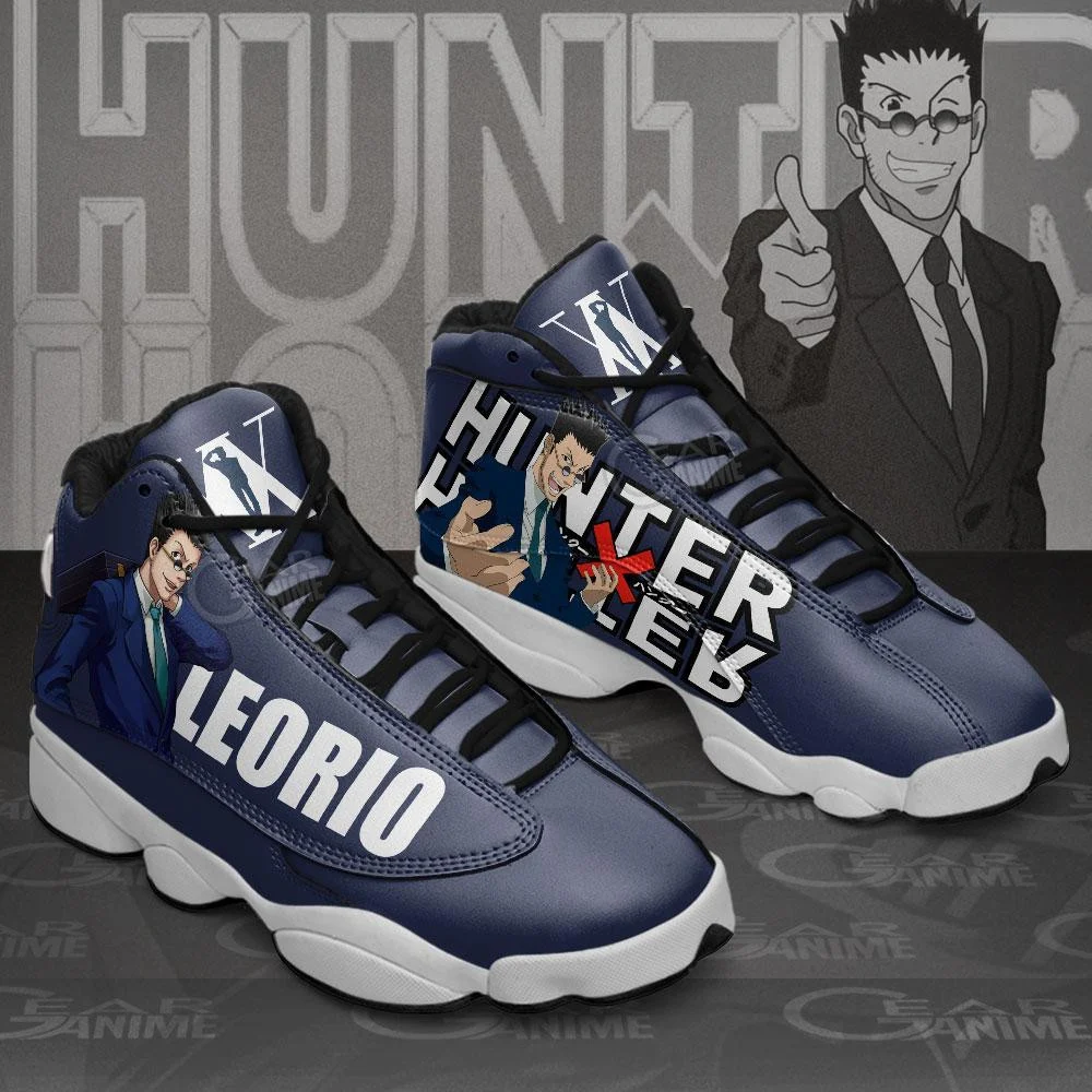 Leorio jordan 13 sneakers custom anime hunter x hunter shoes