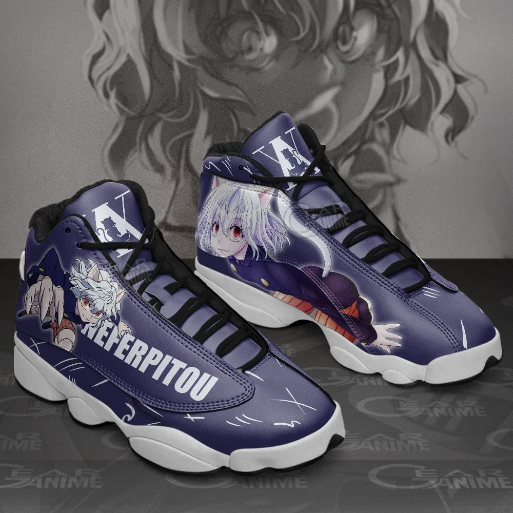 Neferpitou jordan 13 sneakers custom anime hunter x hunter shoes