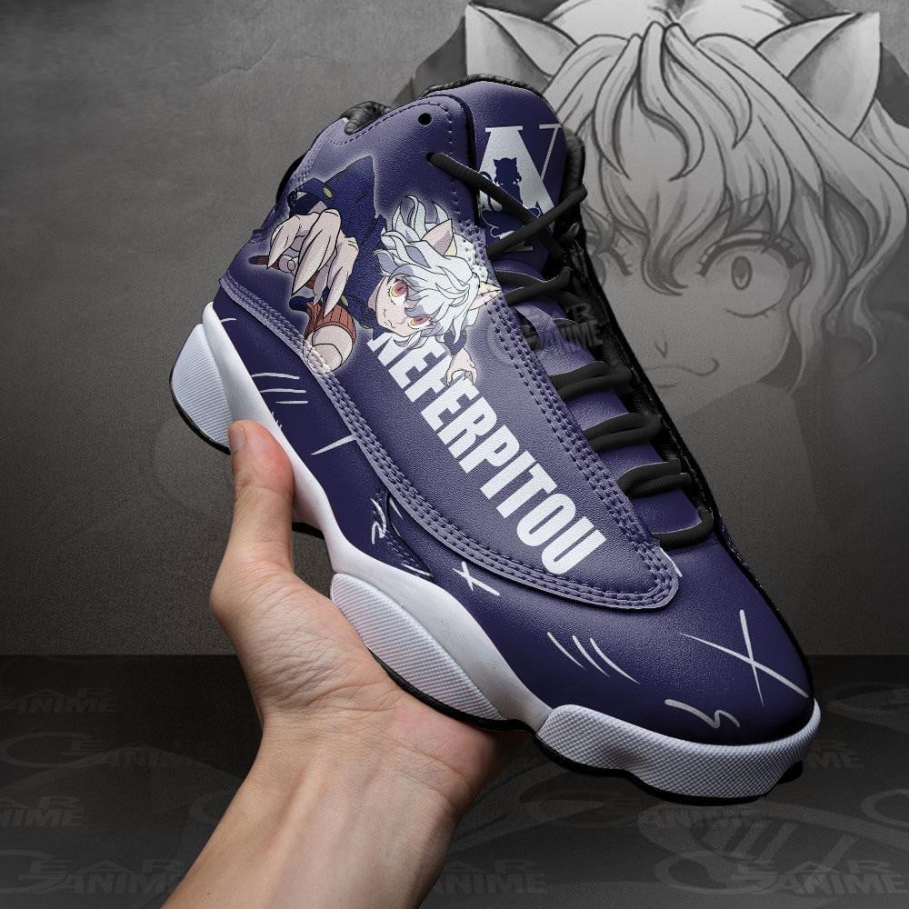 Neferpitou jordan 13 sneakers custom anime hunter x hunter shoes