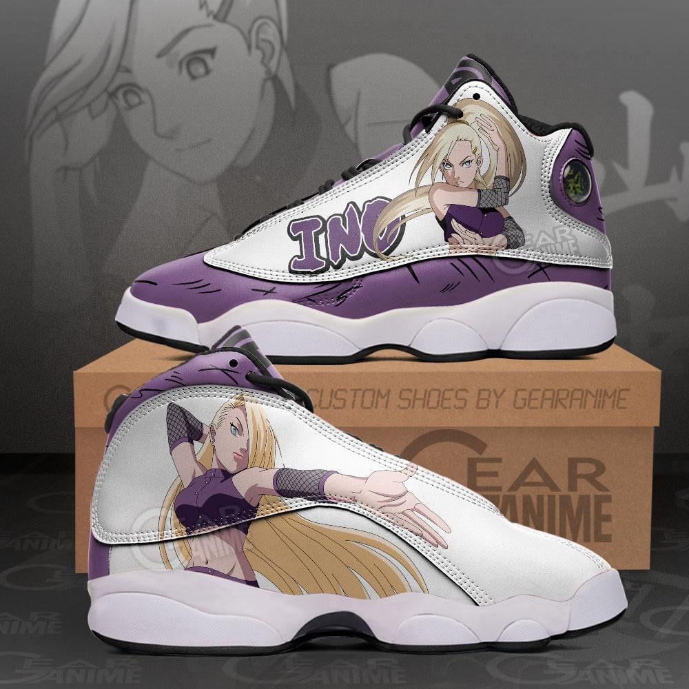 Ino yamanaka jordan 13 sneakers custom anime shoes