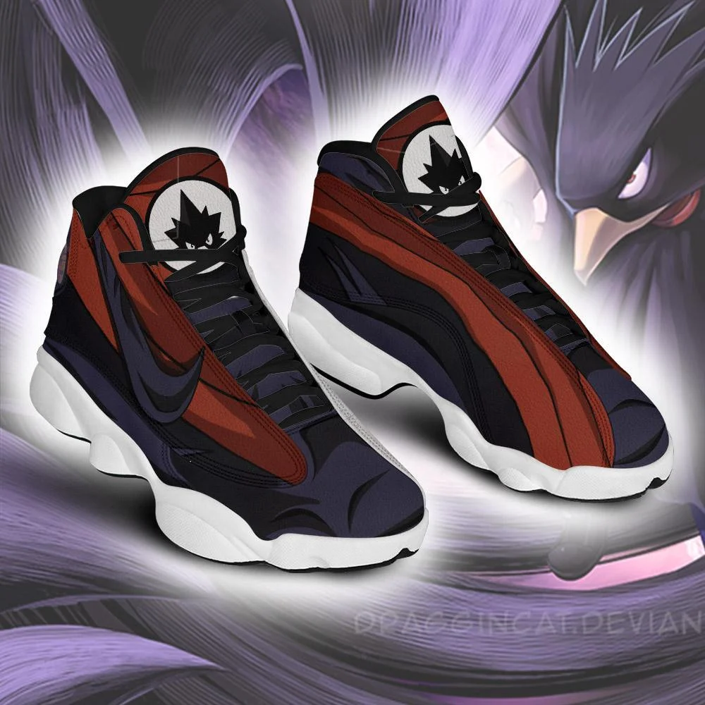 Bnha fumikage tokoyami jordan 13 sneakers custom my hero academia shoes