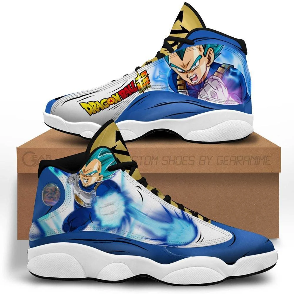 Dbz vegeta blue 13s jordan 13 sneakers custom dragon ball shoes