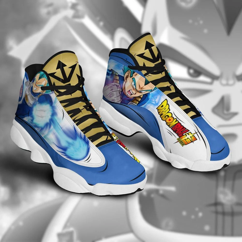 Dbz vegeta blue 13s jordan 13 sneakers custom dragon ball shoes