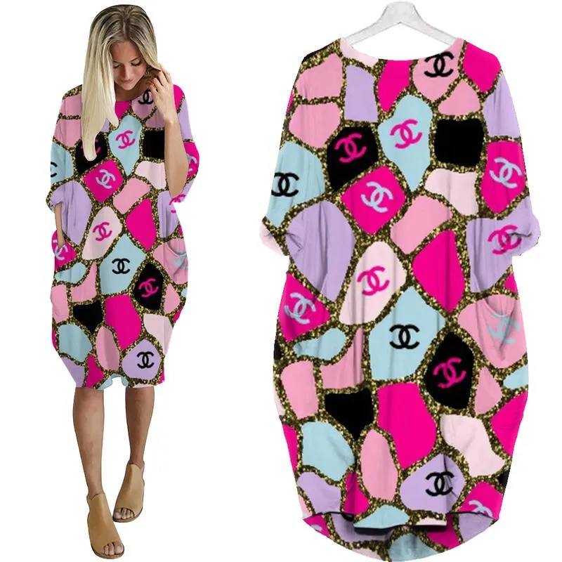 Chanel Batwing Pocket Dress Luxury Brand Clothing Clothes Outfit For Women Hot 2023