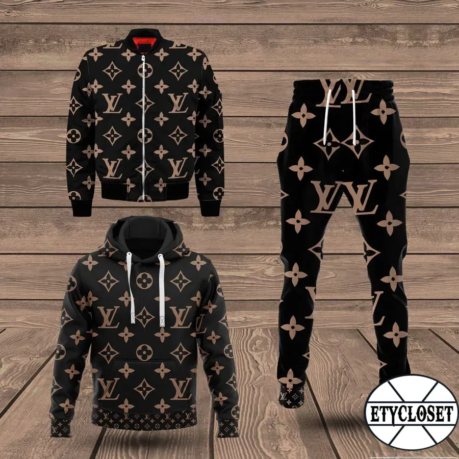 Louis vuitton monogram jacket hoodie sweatpants pants lv luxury clothing clothes type 94 hoodie outfit ideals for men and women