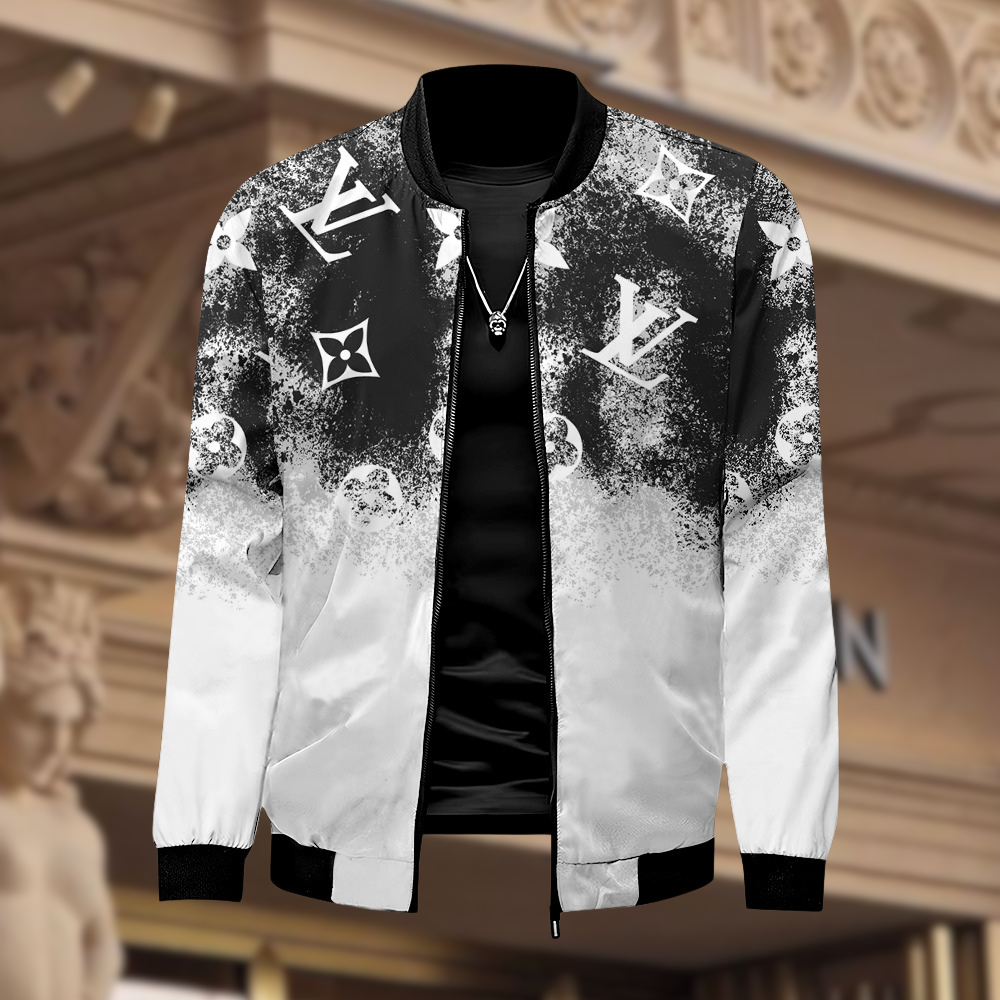 Lv luxury brand varsity zipper jacket vst1349 ft412601