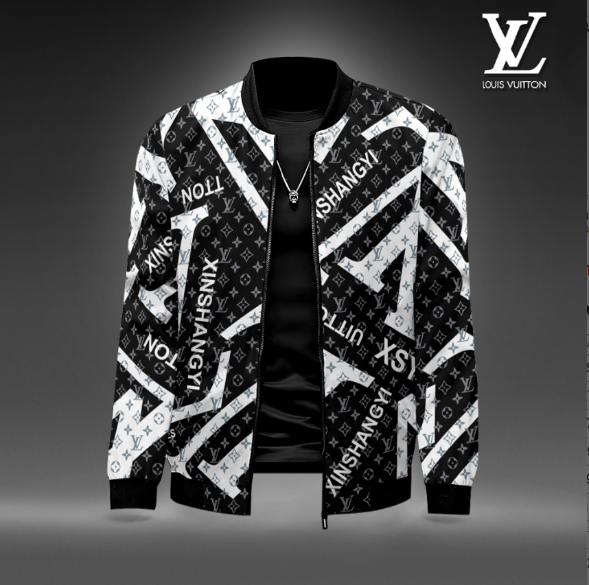 Lv luxury brand varsity zipper jacket vst1349 ft412620
